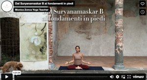 Dal Suryanamaskar B ai fondamenti in piedi