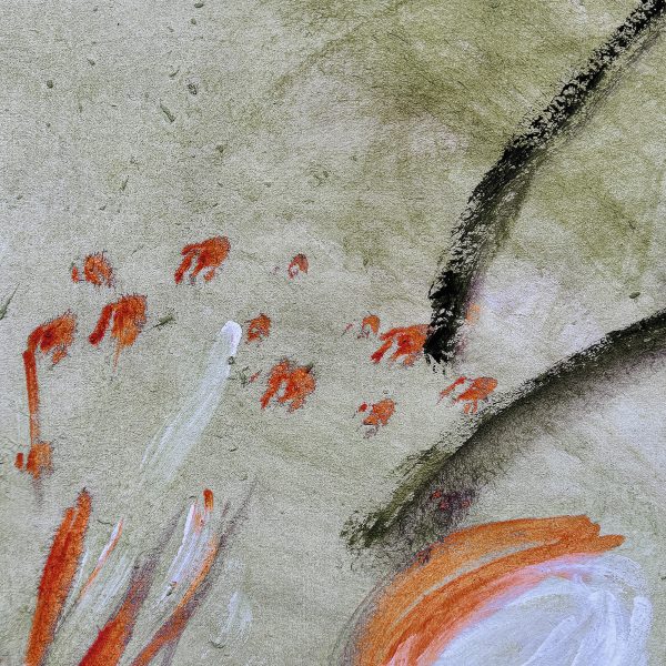 Manifesto Orange on green